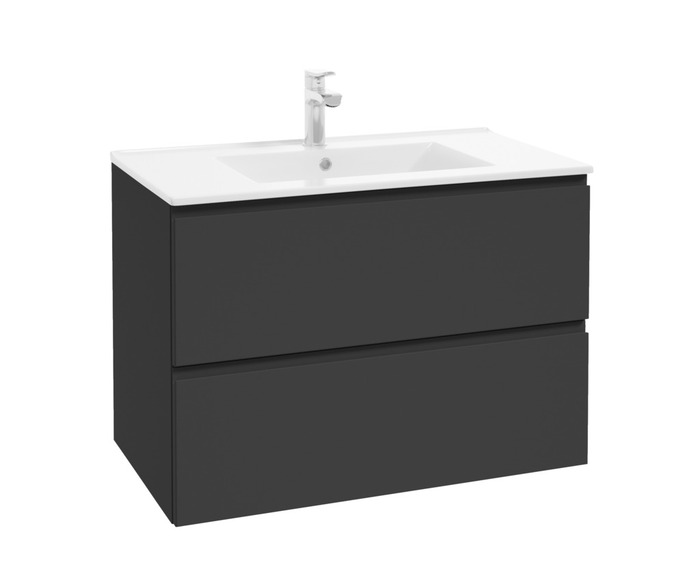 Reno underskab med vask 80 cm antracitgrå